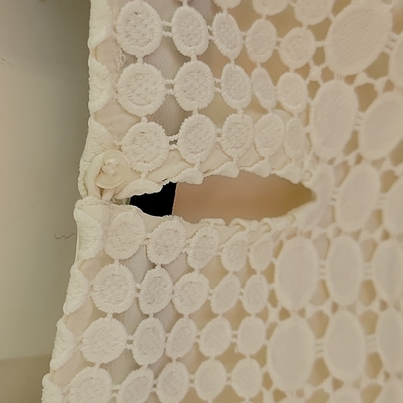 RSVP by Talbots Circle Lace short sleeve top sz MED - Picture 7 of 8